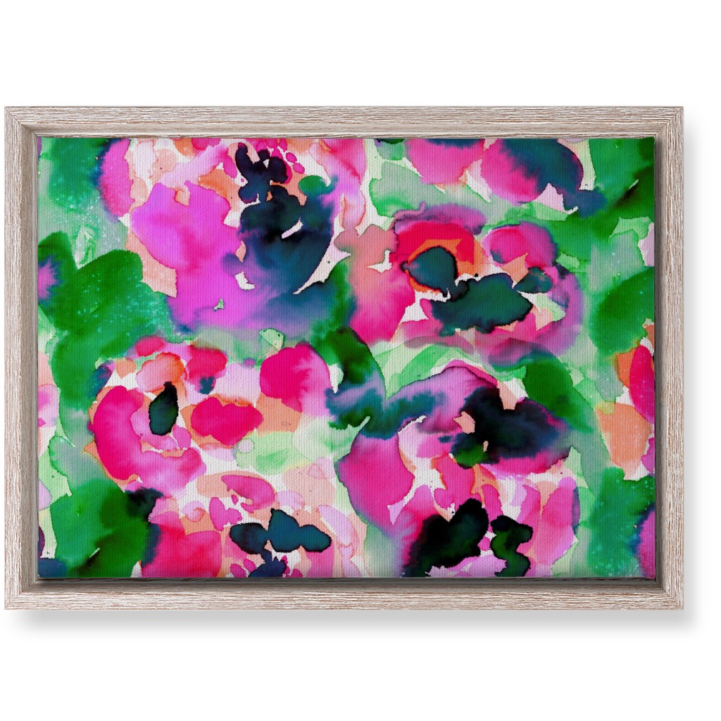 Abstract Flora Watercolor - Multi Wall Art, Rustic, Single piece, Canvas, 10x14, Multicolor