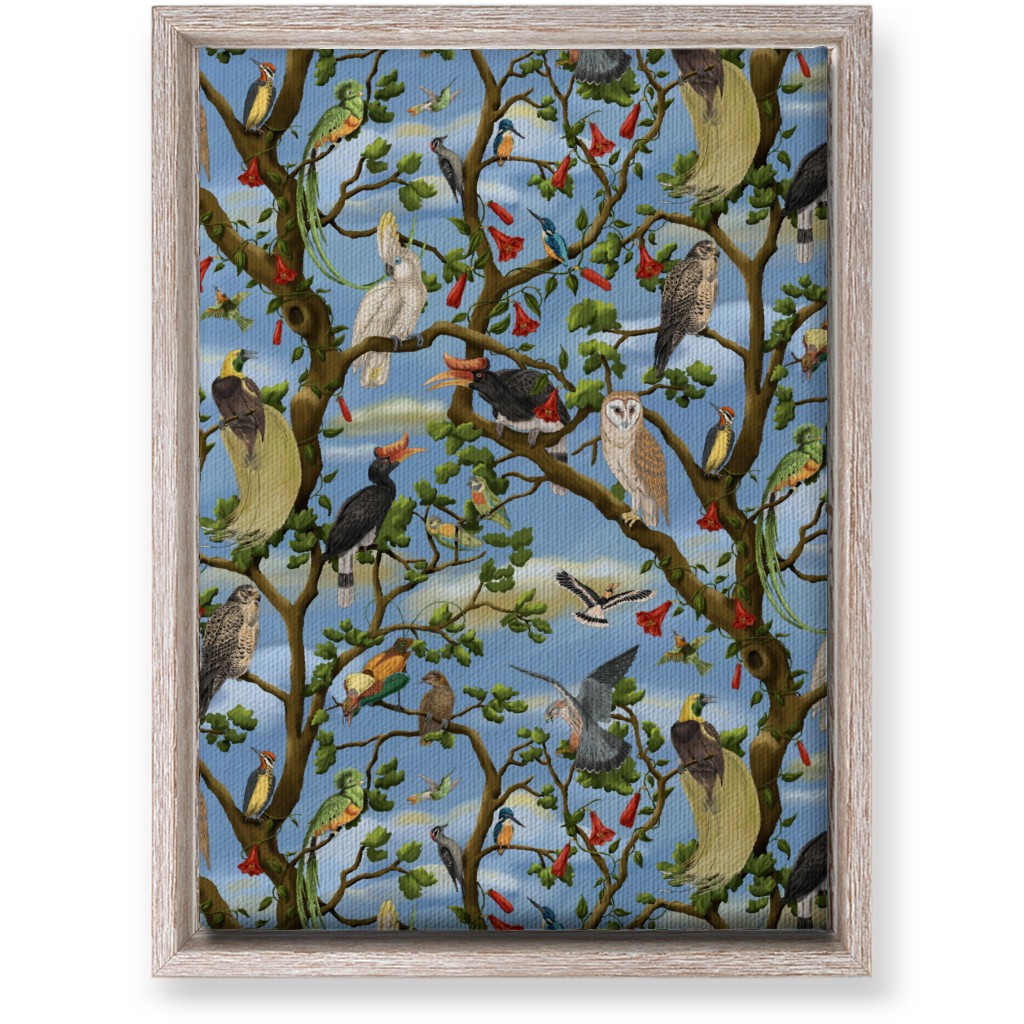 Bird Chorus - Multi Wall Art, Rustic, Single piece, Canvas, 10x14, Multicolor