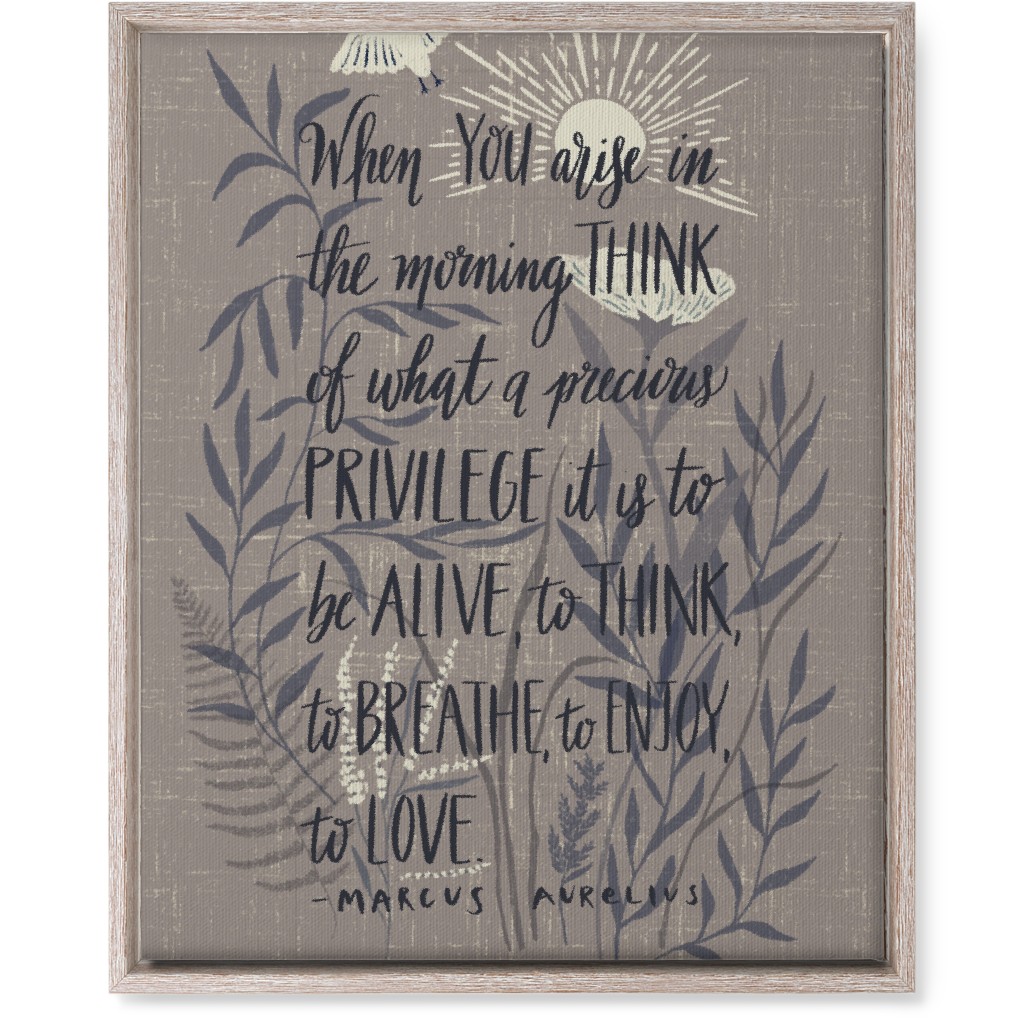 Precious Morning Wall Art, Rustic, Single piece, Canvas, 16x20, Gray, Light Gray