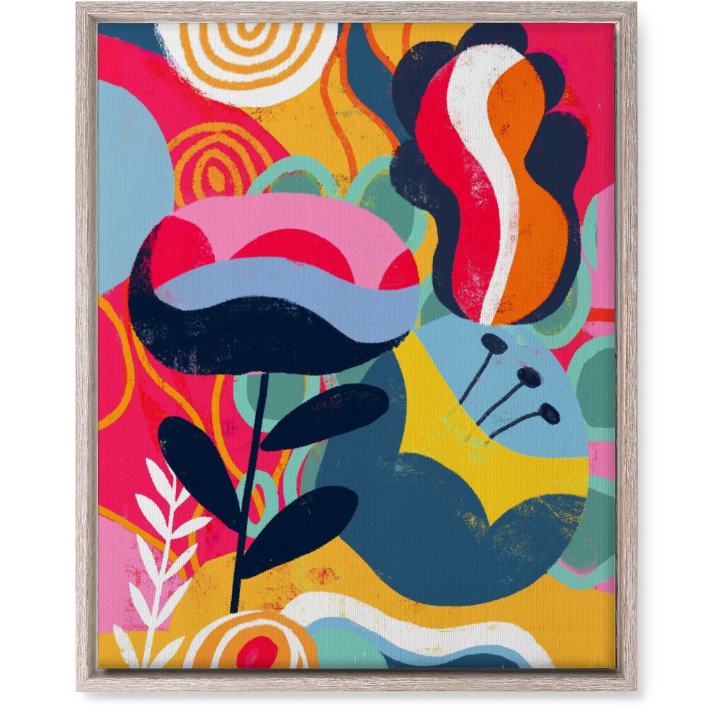 Think Big in Colors - Vibrant Wall Art, Rustic, Single piece, Canvas, 16x20, Multicolor