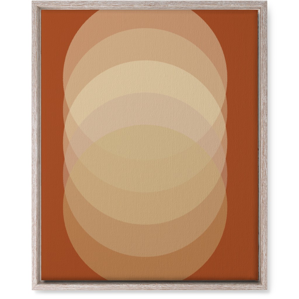 Abstract Sunrise - Orange Wall Art, Rustic, Single piece, Canvas, 16x20, Orange