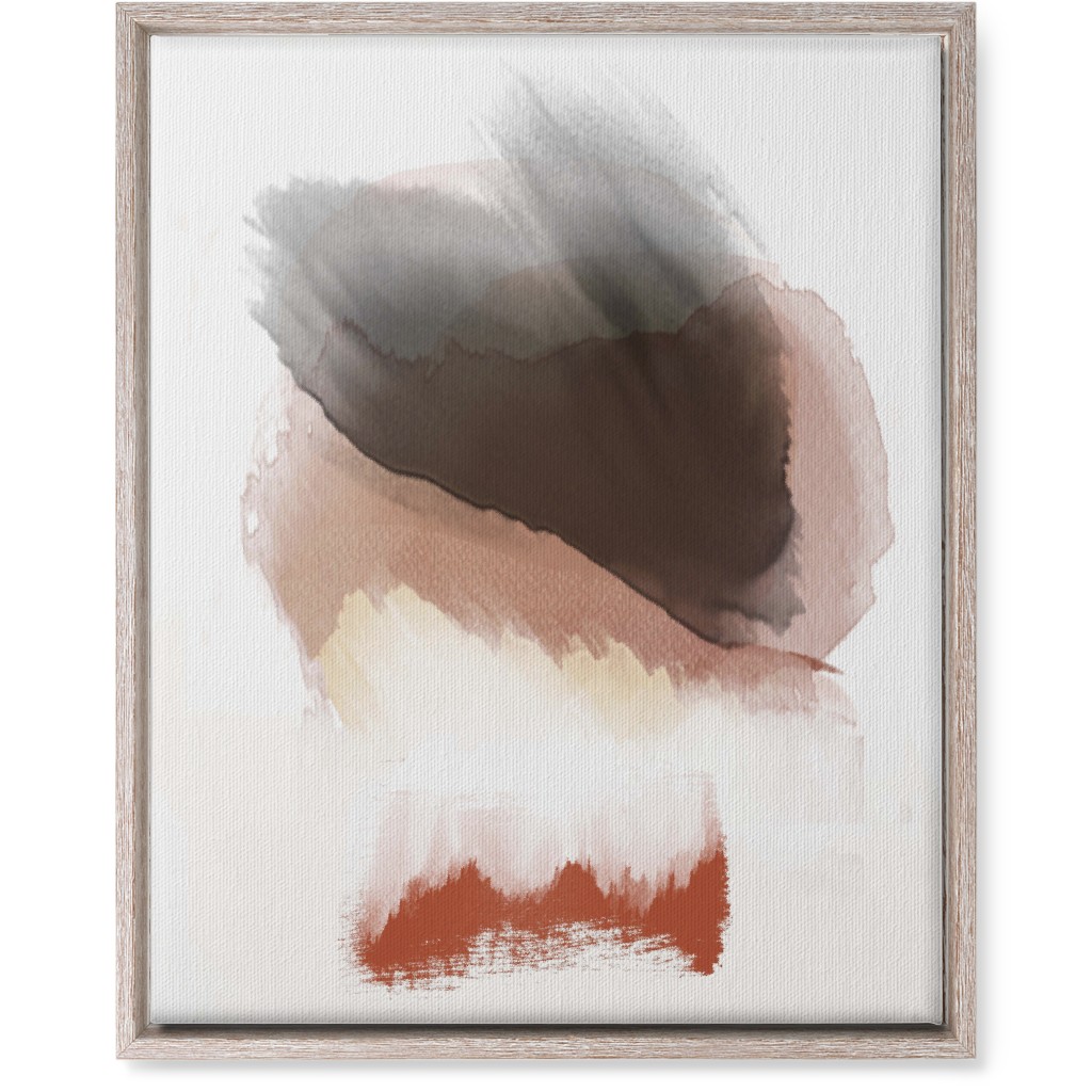 Abstract Sunset - Neutral Wall Art, Rustic, Single piece, Canvas, 16x20, Pink, Bright Pink