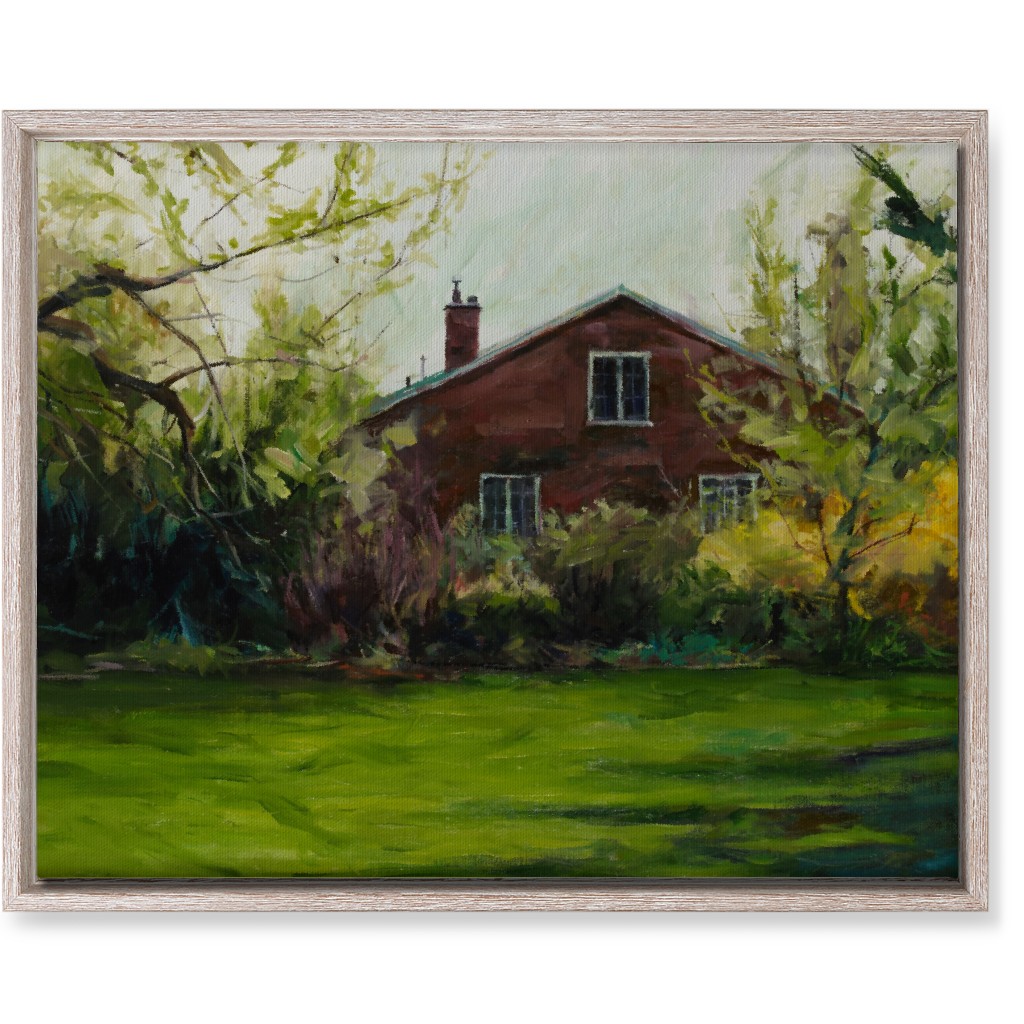 Kays View Painting Wall Art, Rustic, Single piece, Canvas, 16x20, Green, Classic Green