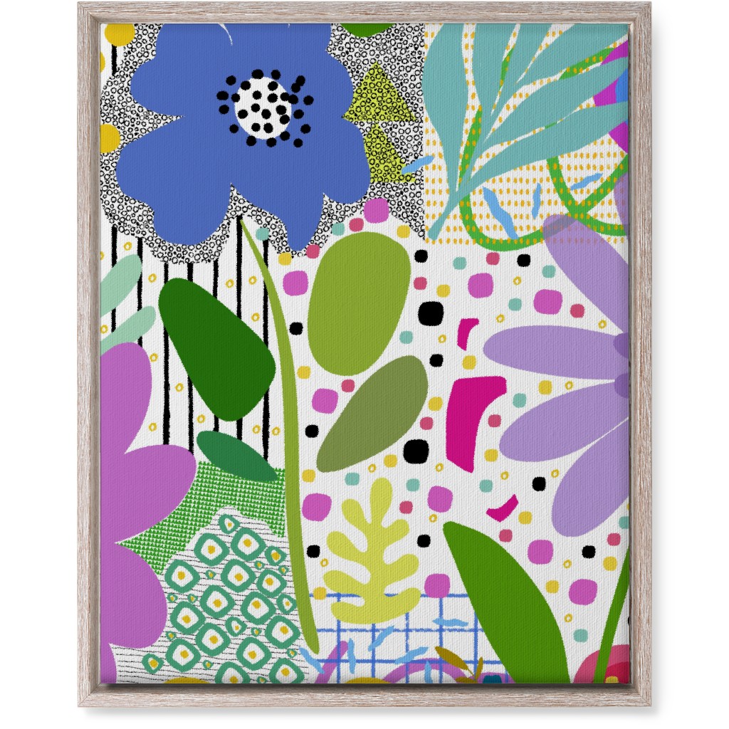 Fiesta Floral - Multi Wall Art, Rustic, Single piece, Canvas, 16x20, Multicolor