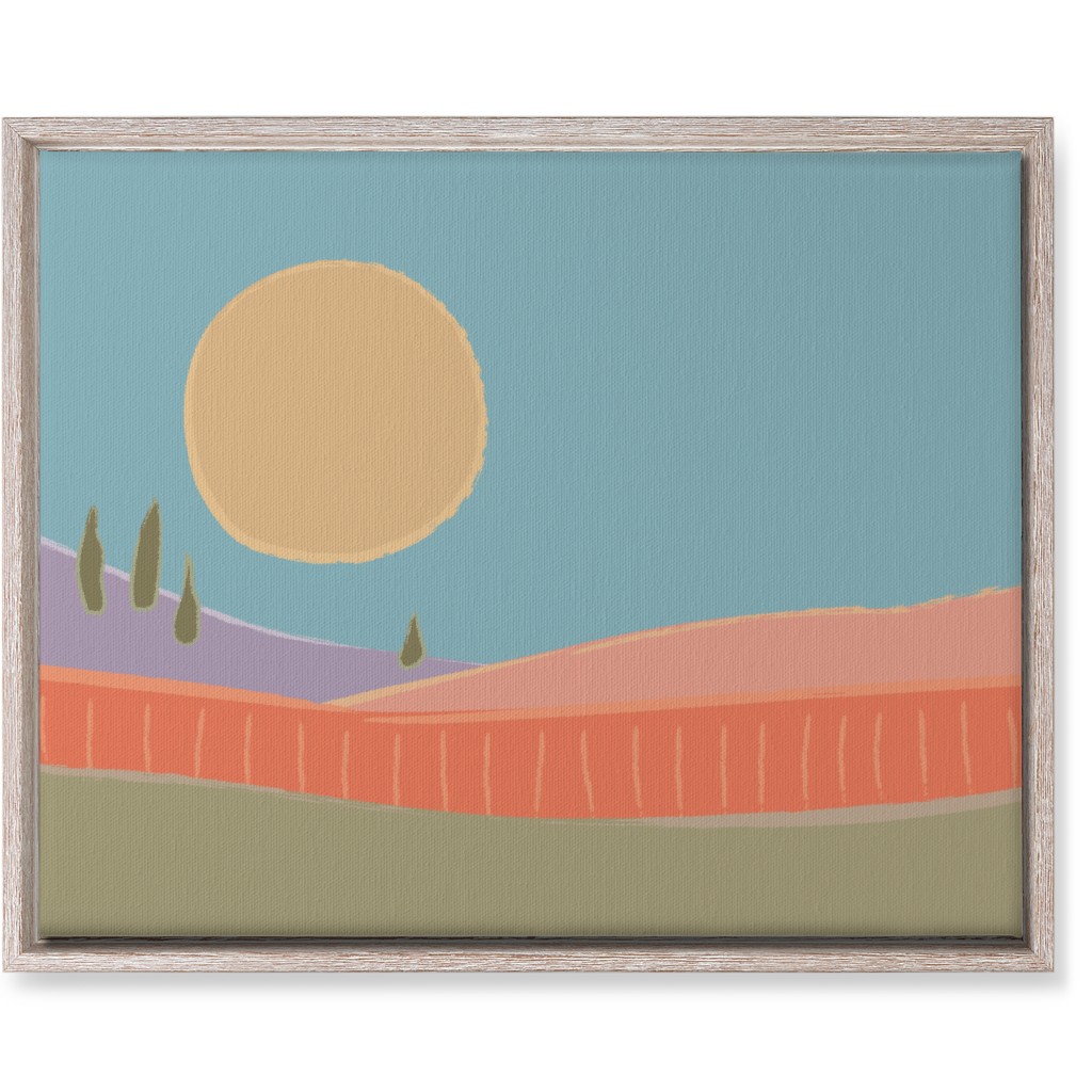 Simple Landscape Wall Art, Rustic, Single piece, Canvas, 16x20, Multicolor, Oasis