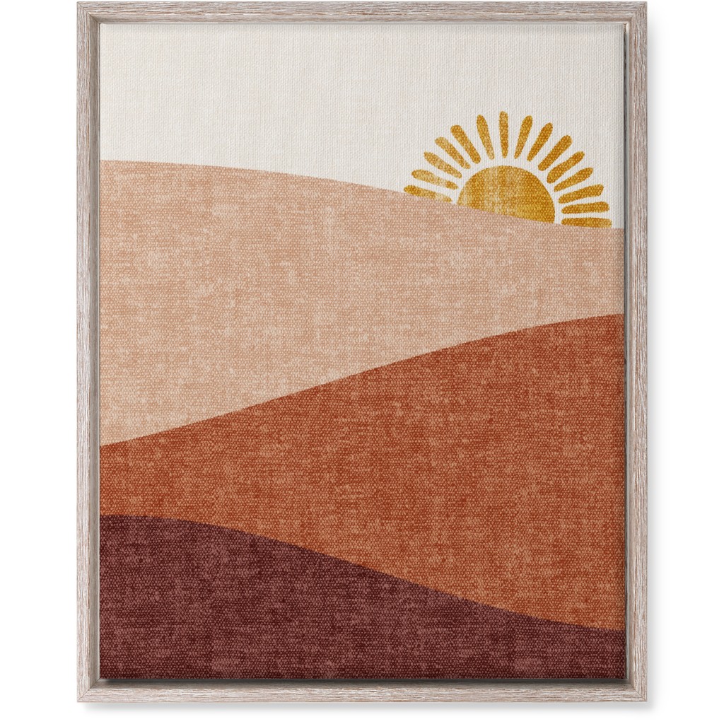 Sunrise Wall Art, Rustic, Single piece, Canvas, 16x20, Pink, Alpaca