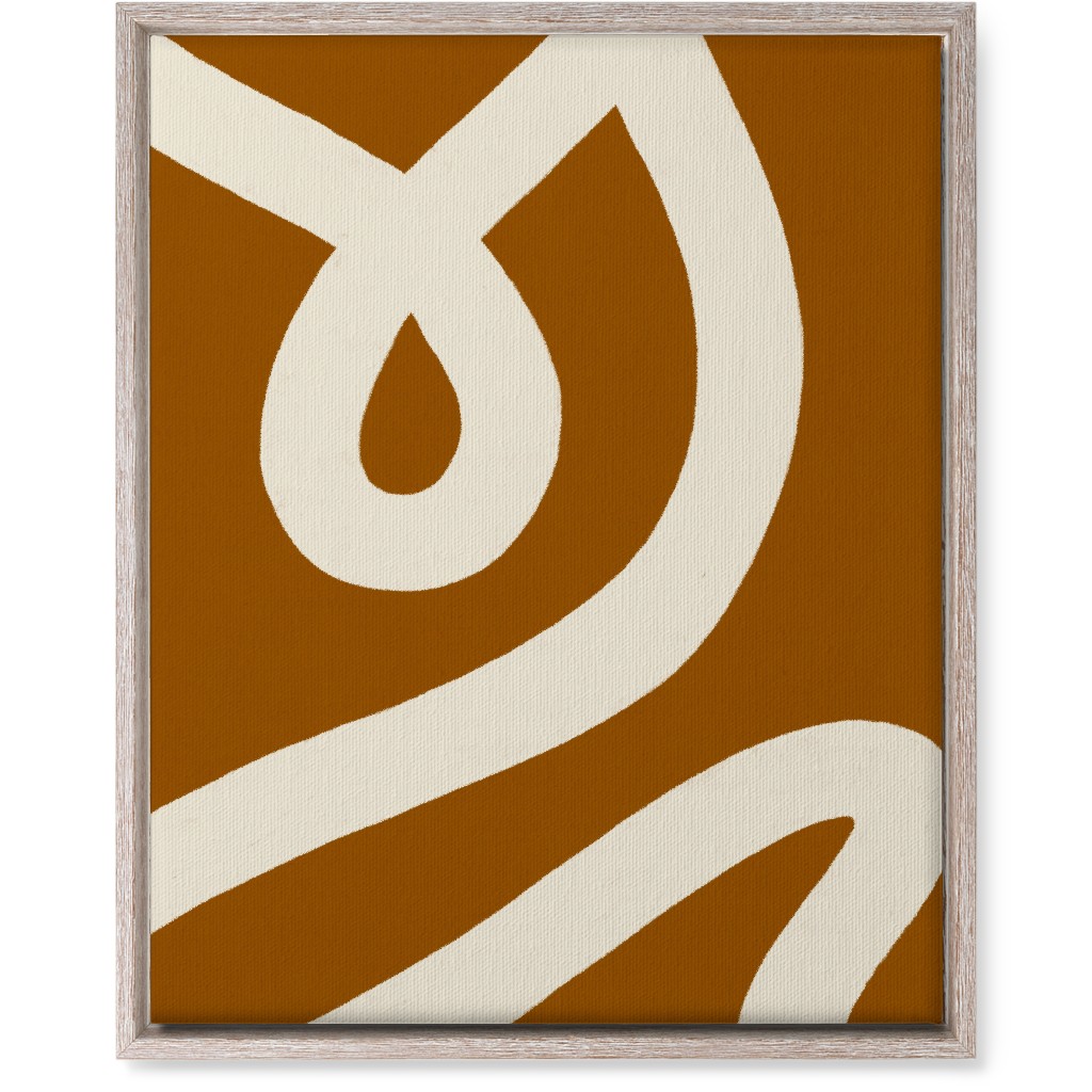 Tangled Brush Strokes V Wall Art, Rustic, Single piece, Canvas, 16x20, Orange, Earth