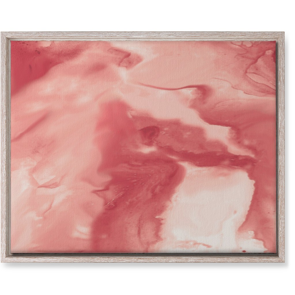 Abstract Watercolor Marble Wall Art, Rustic, Single piece, Canvas, 16x20, Pink, Dusk Pink