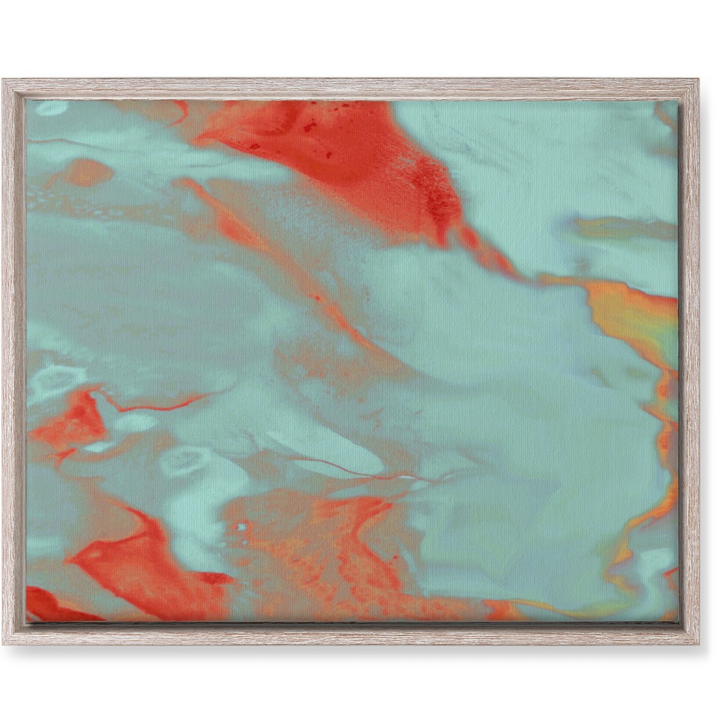 Abstract Watercolor - Multi Wall Art, Rustic, Single piece, Canvas, 16x20, Blue, True Blue