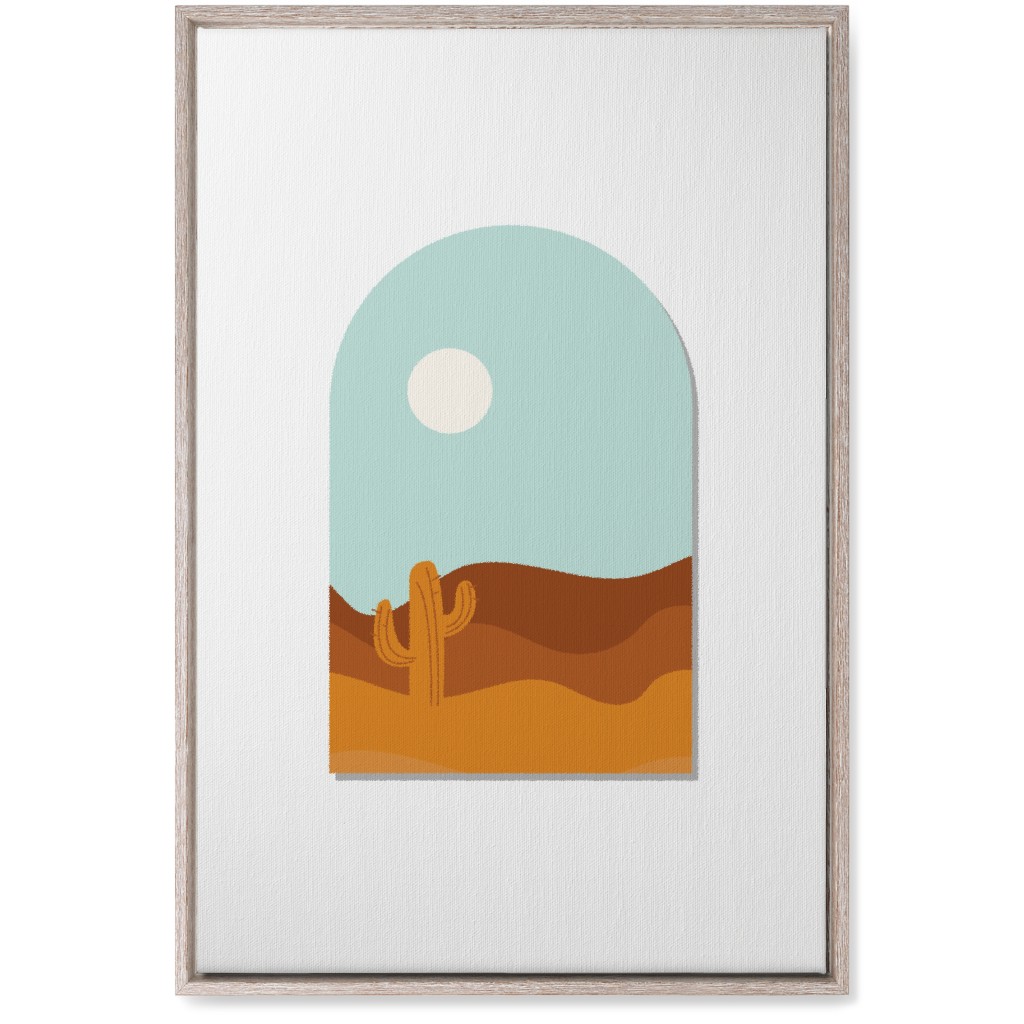 Abstract Landscapes in Windows Wall Art, Rustic, Single piece, Canvas, 20x30, Multicolor