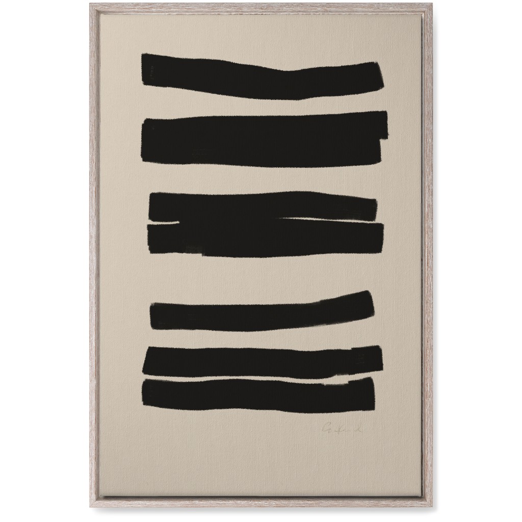 Abstract Bold Stripes I Wall Art, Rustic, Single piece, Canvas, 20x30, Black