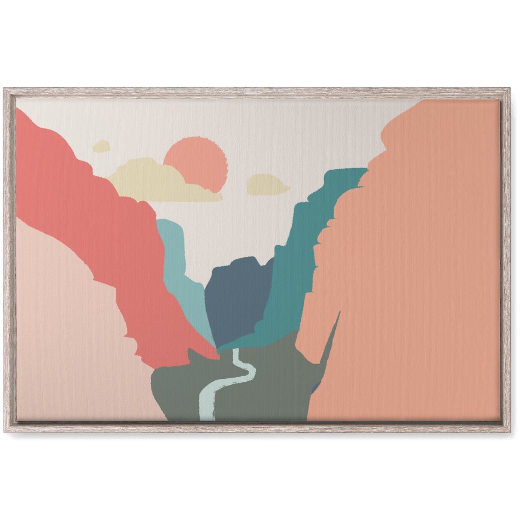 Zions Landscape Wall Art, Rustic, Single piece, Canvas, 20x30, Multicolor