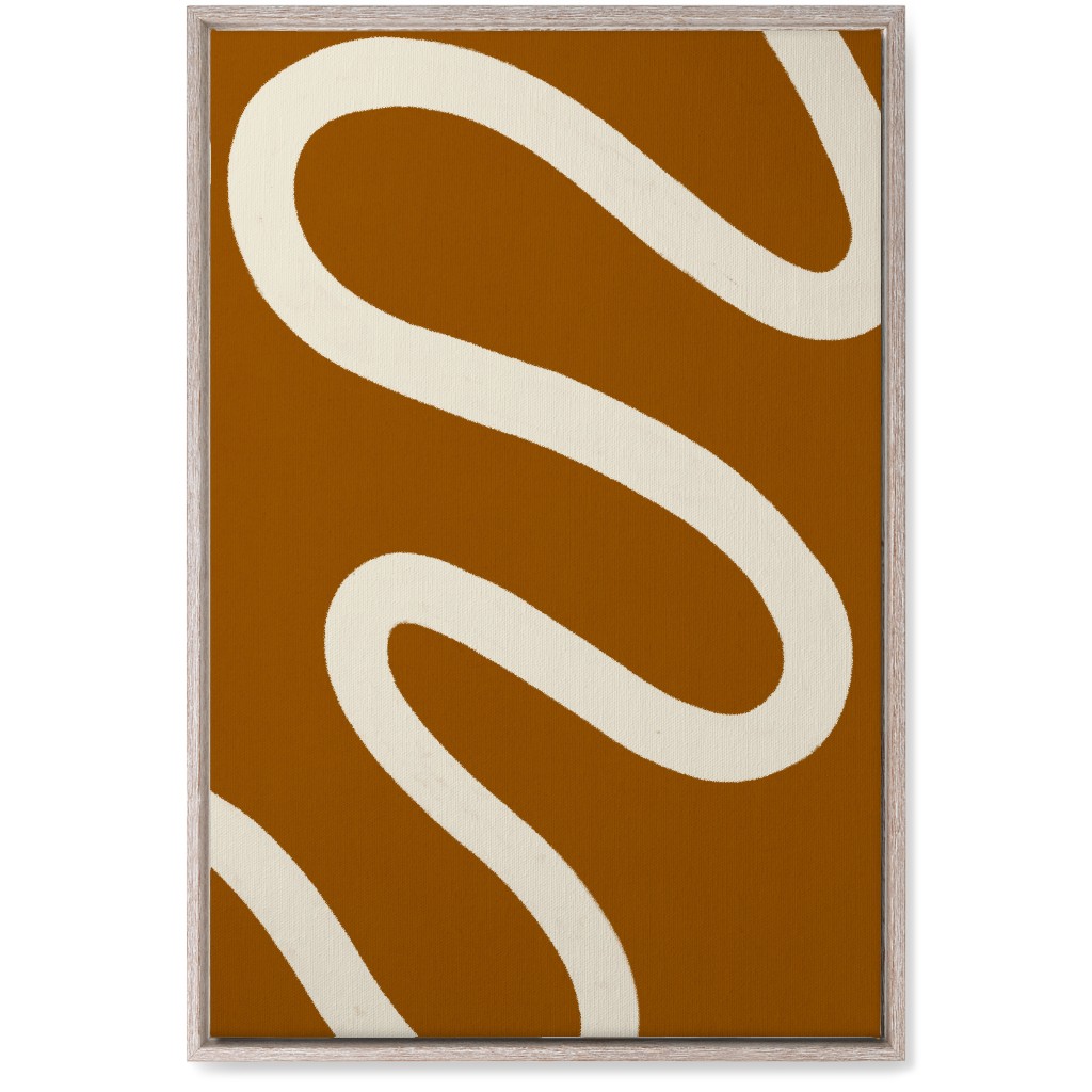 Tangled Brush Strokes Ii Wall Art, Rustic, Single piece, Canvas, 20x30, Orange, Earth