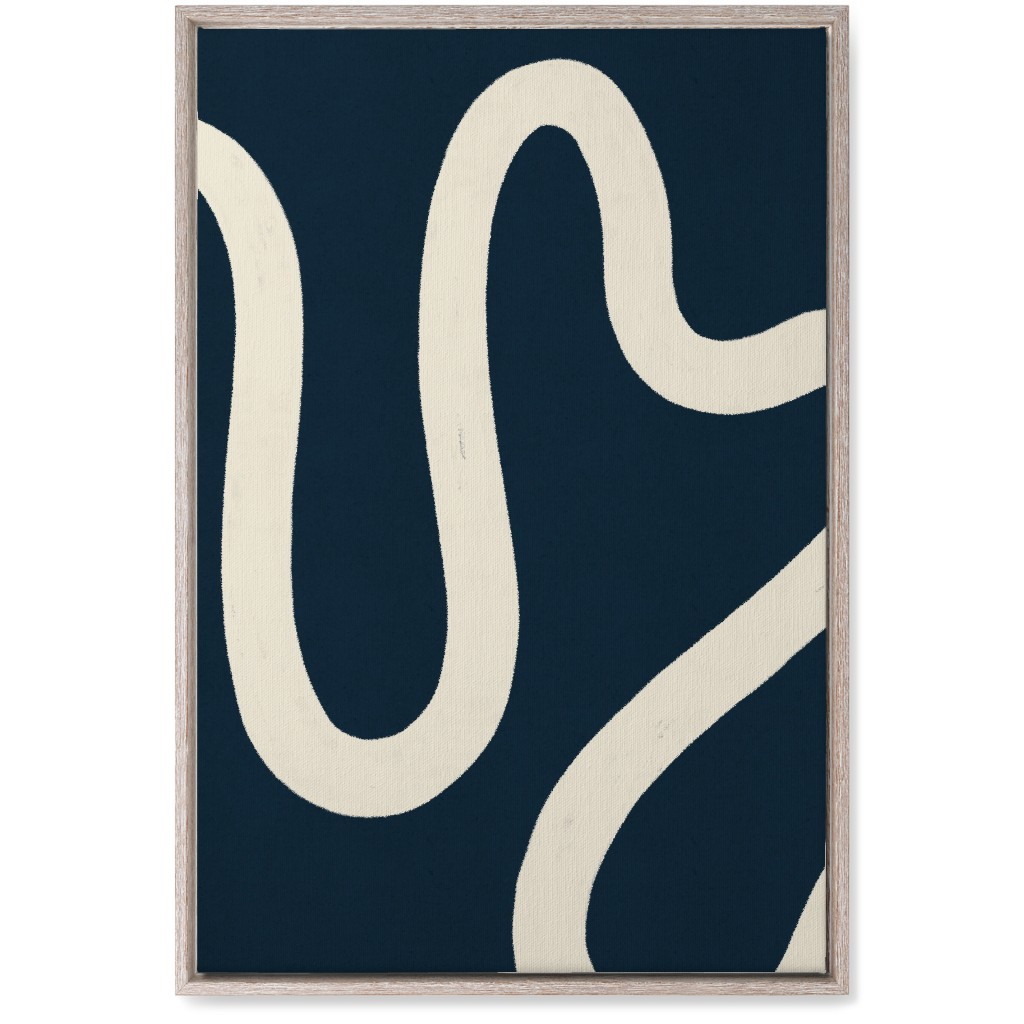 Tangled Brush Strokes Iii Wall Art, Rustic, Single piece, Canvas, 20x30, Blue