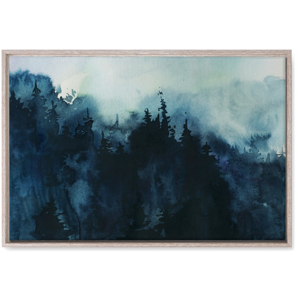 Smoky Mountains - Multi Wall Art, Rustic, Single piece, Canvas, 20x30, Blue