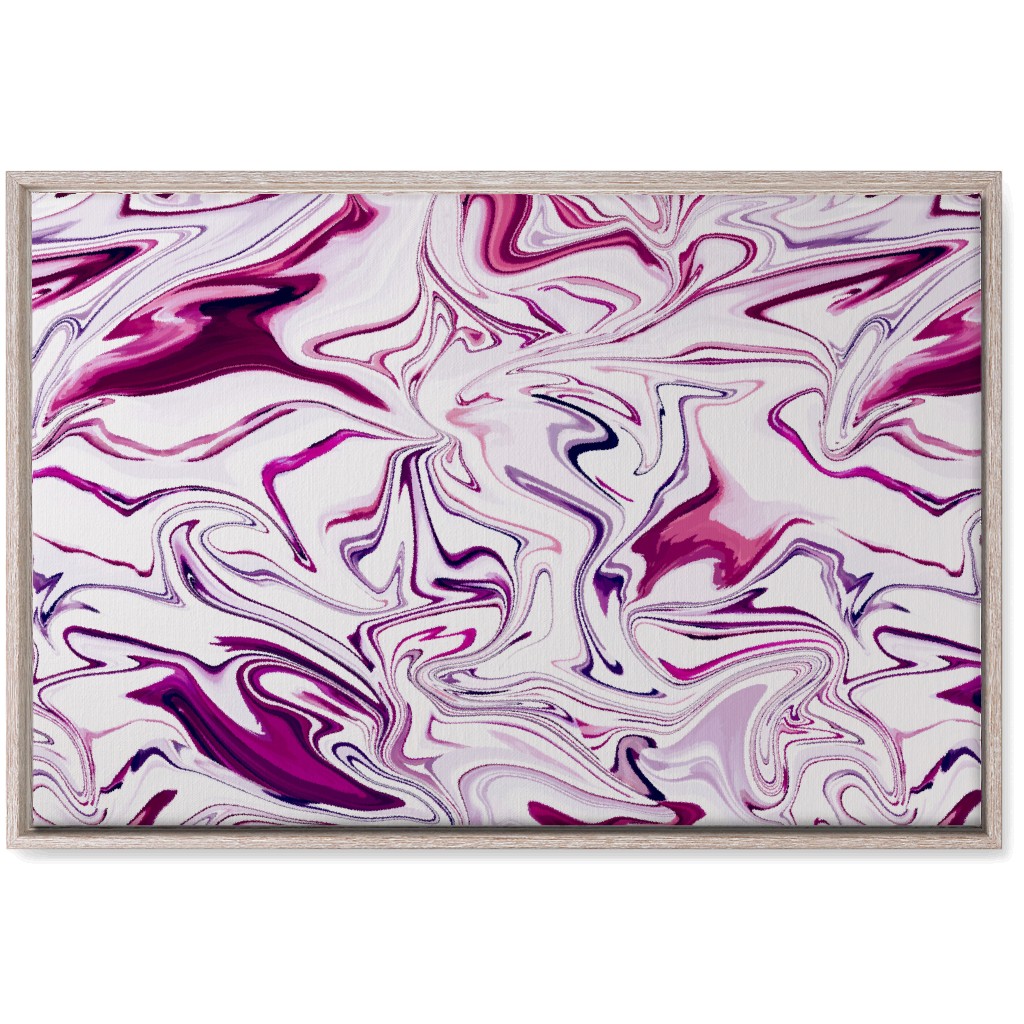 Marble - Mulberry Wall Art, Rustic, Single piece, Canvas, 20x30, Pink, Bright Pink