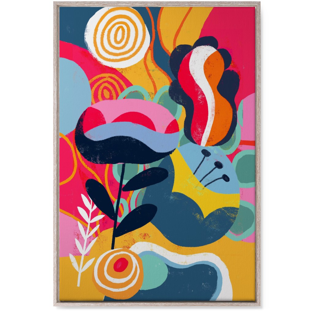 Think Big in Colors - Vibrant Wall Art, Rustic, Single piece, Canvas, 24x36, Multicolor