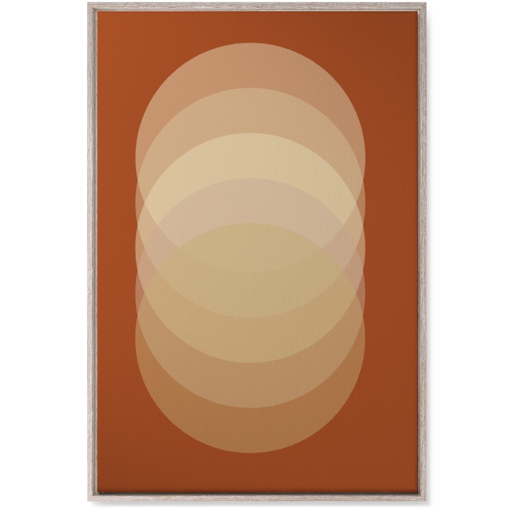 Abstract Sunrise - Orange Wall Art, Rustic, Single piece, Canvas, 24x36, Orange