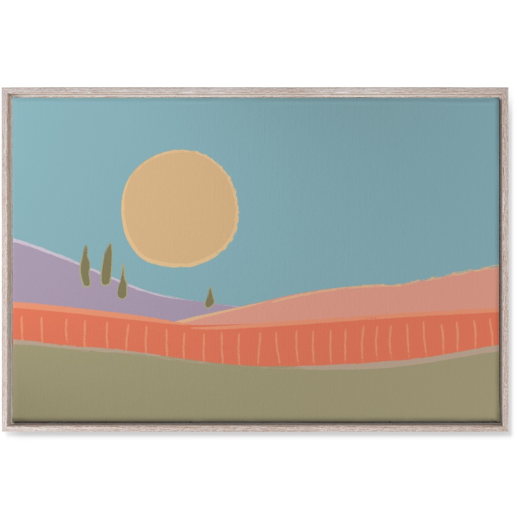 Simple Landscape Wall Art, Rustic, Single piece, Canvas, 24x36, Multicolor, Oasis