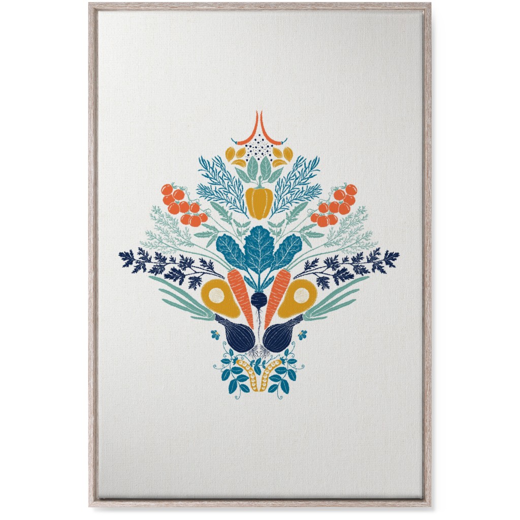 Vegatables Wall Art, Rustic, Single piece, Canvas, 24x36, Multicolor