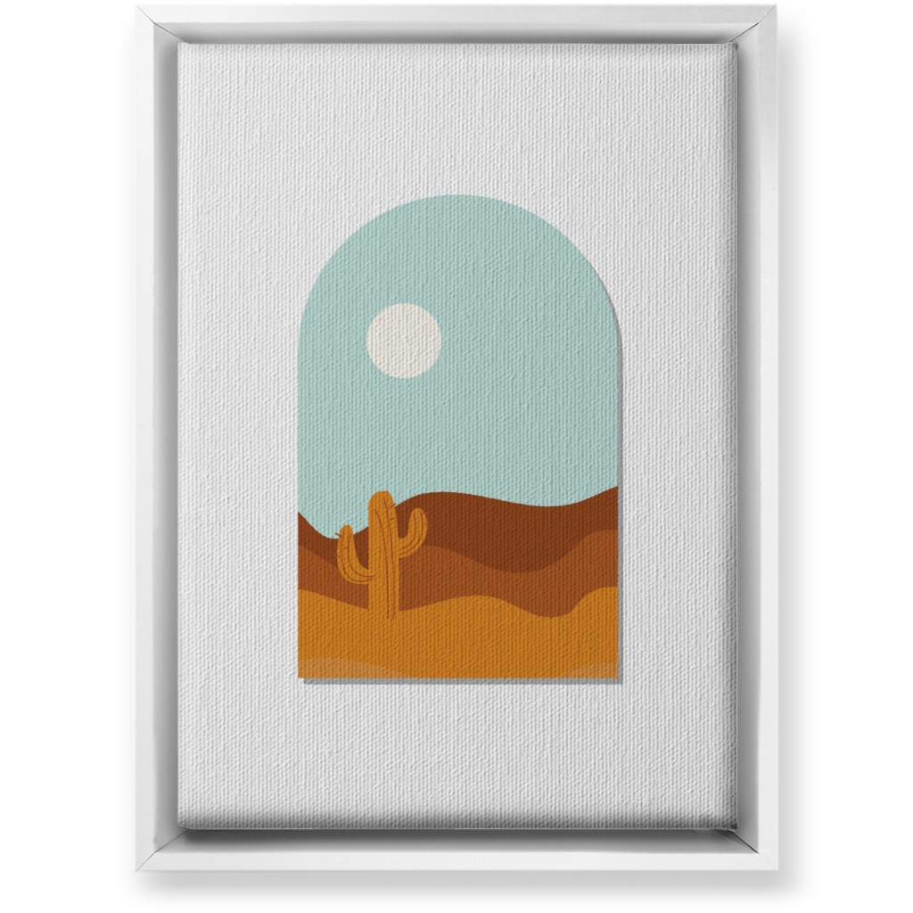 Abstract Landscapes in Windows Wall Art, White, Single piece, Canvas, 10x14, Multicolor