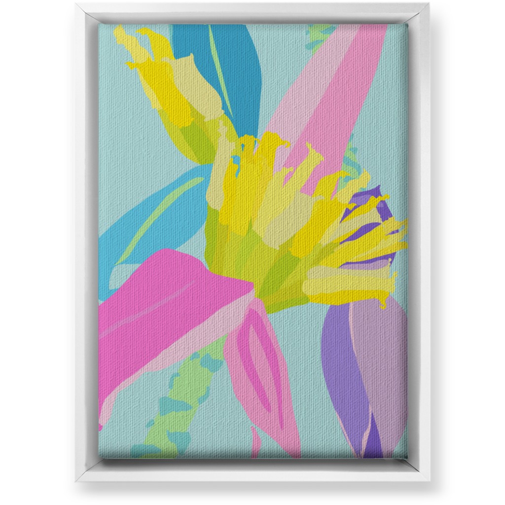 Bold Tropical Banana Plants - Multi Wall Art, White, Single piece, Canvas, 10x14, Multicolor
