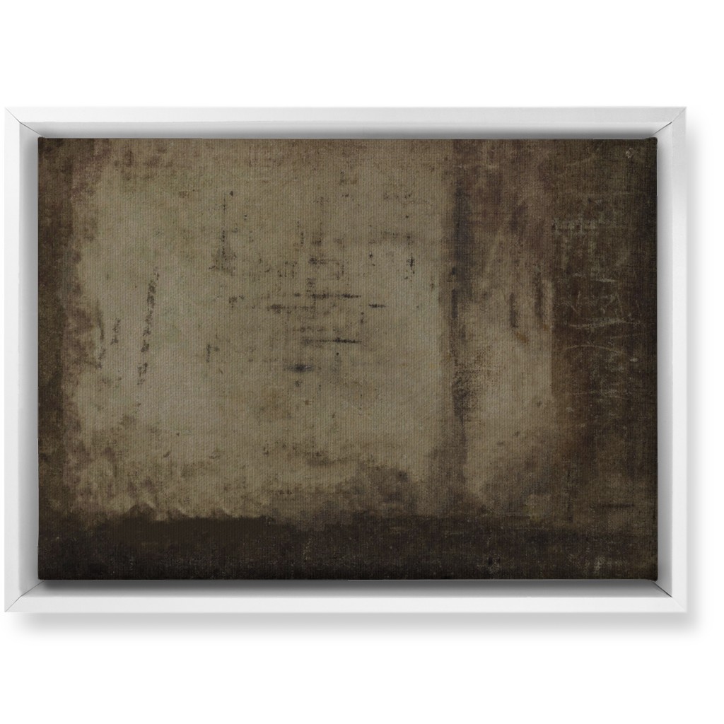 Mood At Dusk - Dark Wall Art, White, Single piece, Canvas, 10x14, Brown, Brown