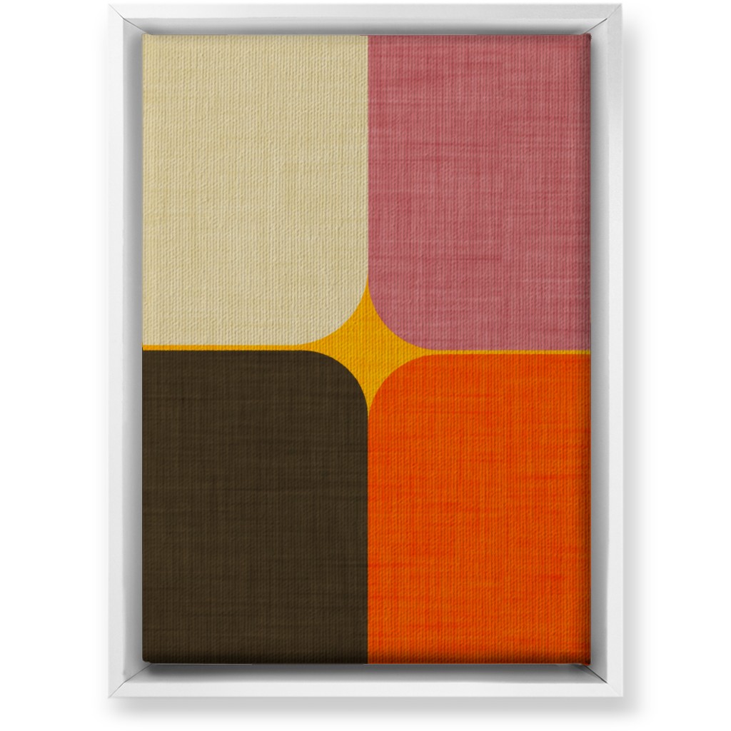 Mid Mod Corners - Multi Wall Art, White, Single piece, Canvas, 10x14, Multicolor