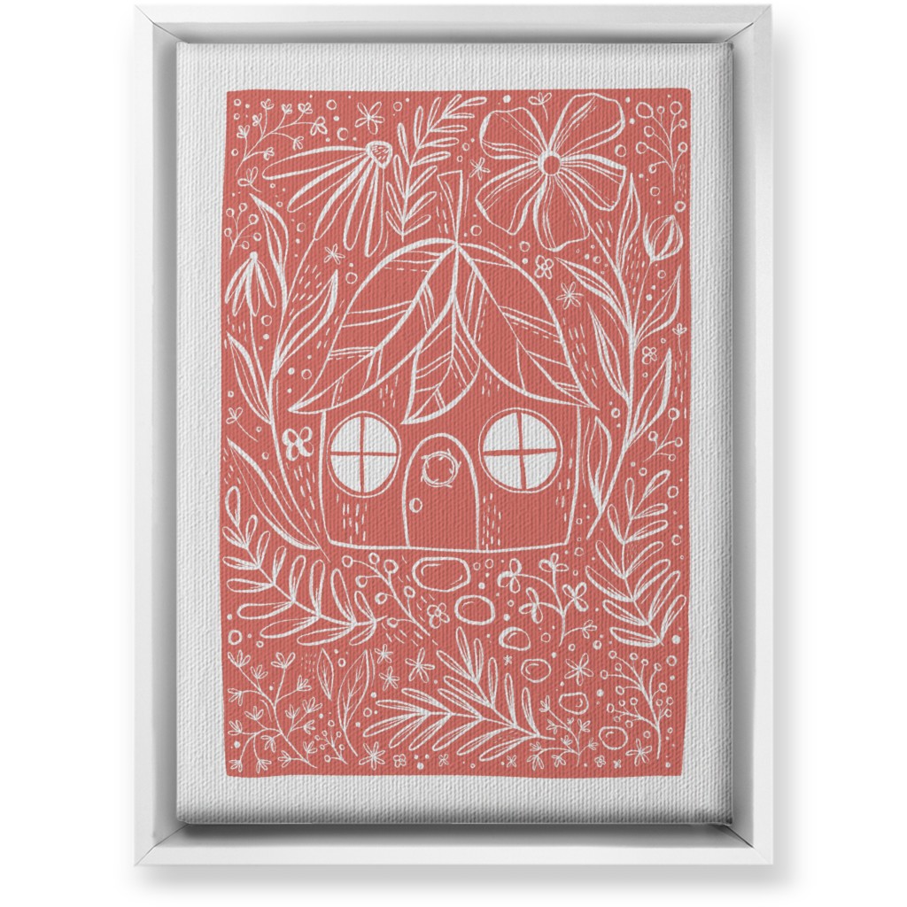 Fairy House - Pink Wall Art, White, Single piece, Canvas, 10x14, Pink