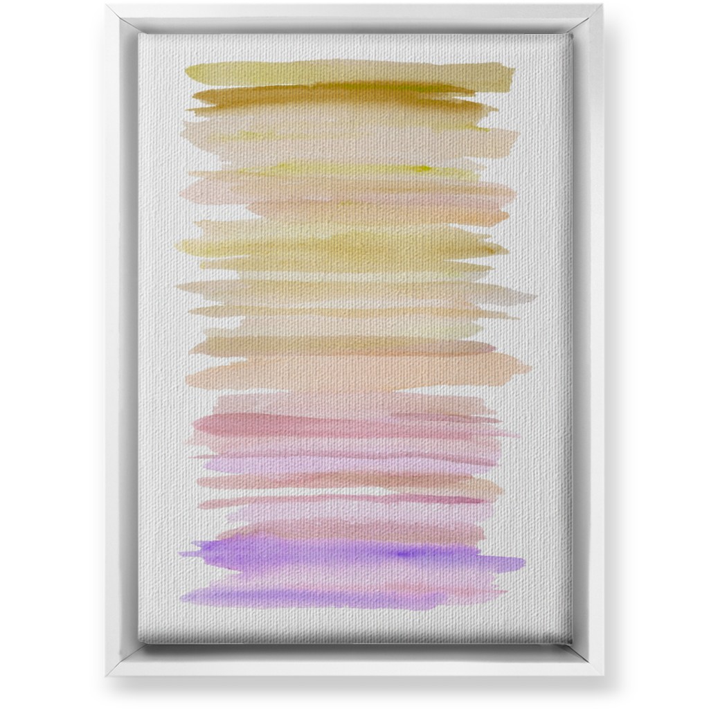 Watercolor Ocean Seashore Wall Art, White, Single piece, Canvas, 10x14, Purple