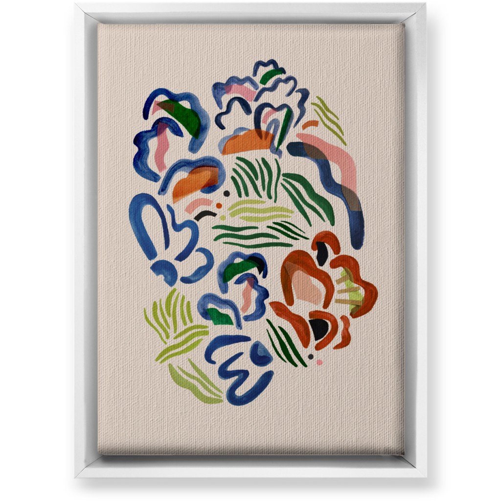 Garden Watercolor - Multi Wall Art, White, Single piece, Canvas, 10x14, Multicolor