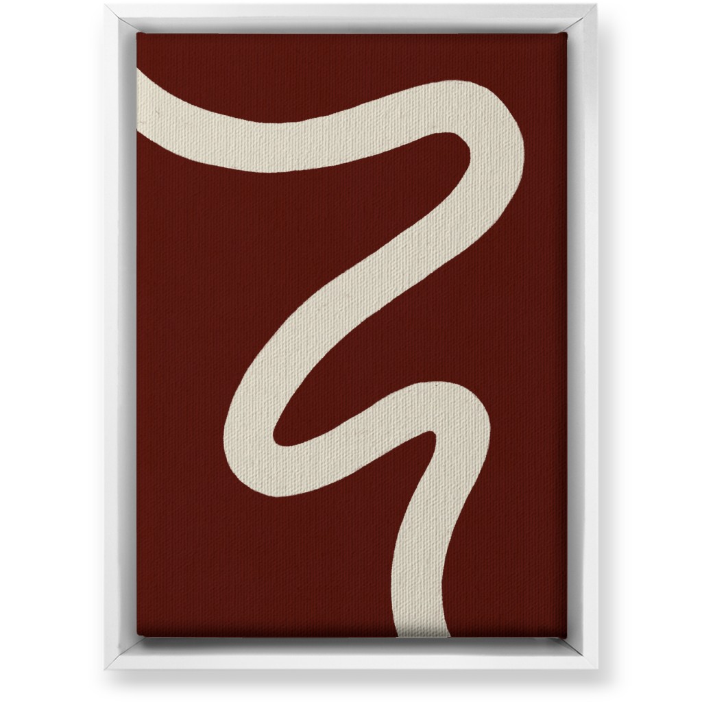 Tangled Brush Strokes Iv Wall Art, White, Single piece, Canvas, 10x14, Red