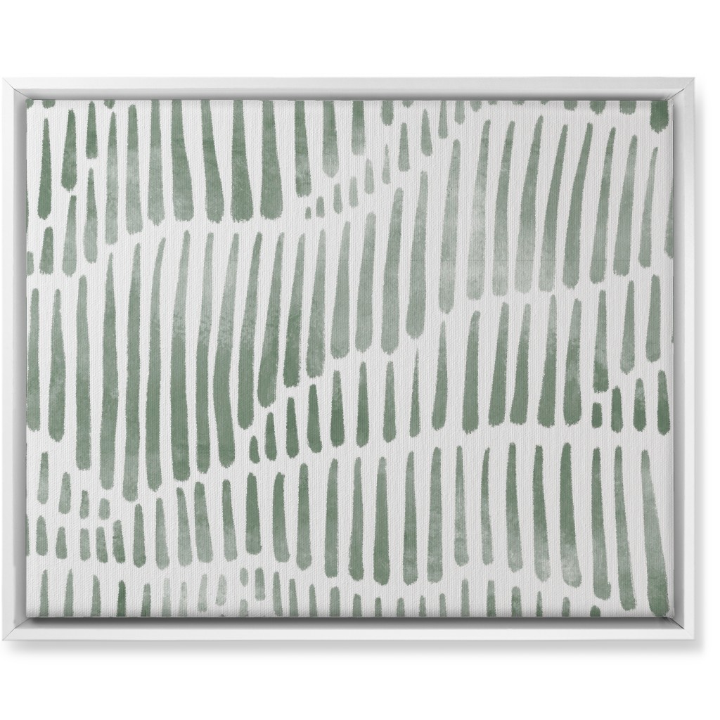 Appalachia - Olive Wall Art, White, Single piece, Canvas, 16x20, Green, Classic Green