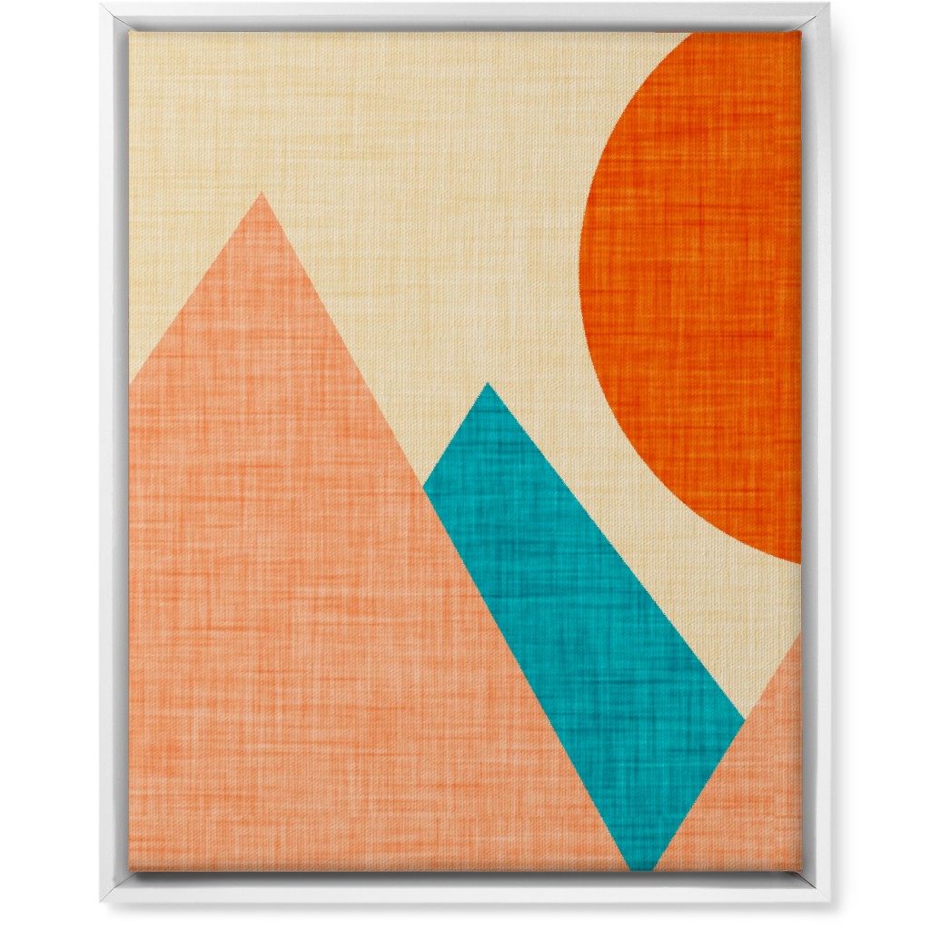 Mountain View - Multi Wall Art, White, Single piece, Canvas, 16x20, Multicolor