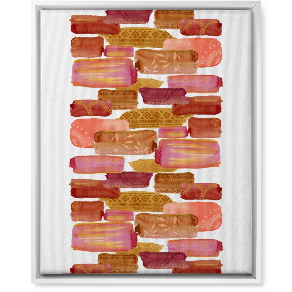 Brink Road Wall Art, White, Single piece, Canvas, 16x20, Pink