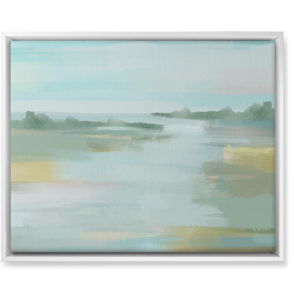 Tidewater Wall Art, White, Single piece, Canvas, 16x20, Blue, True Blue