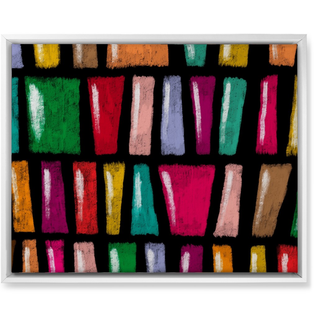 Stained Glass Abstract - Multi Wall Art, White, Single piece, Canvas, 16x20, Multicolor