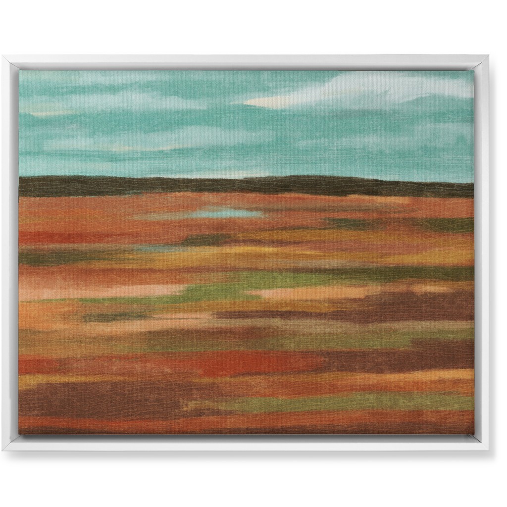 Autumn Fields Wall Art, White, Single piece, Canvas, 16x20, Multicolor