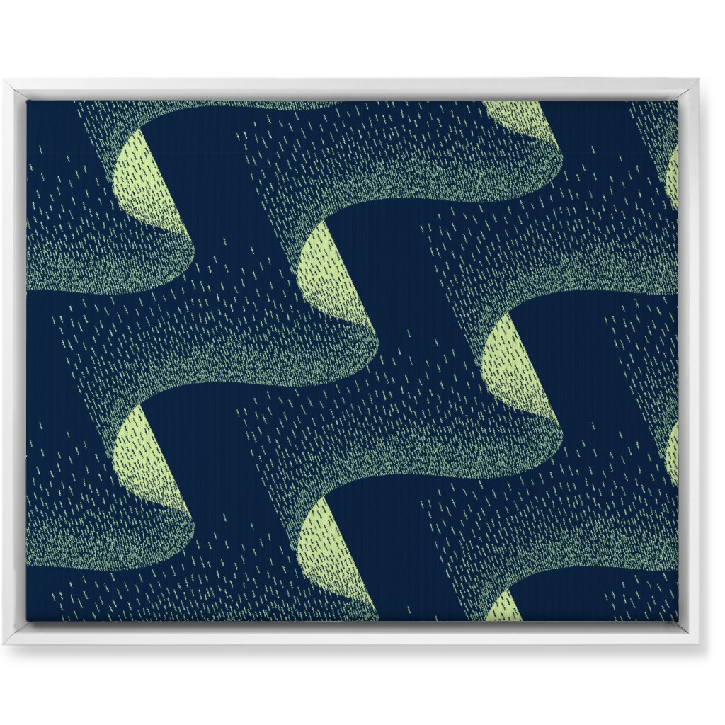 Aurora Wall Art, White, Single piece, Canvas, 16x20, Blue, True Blue