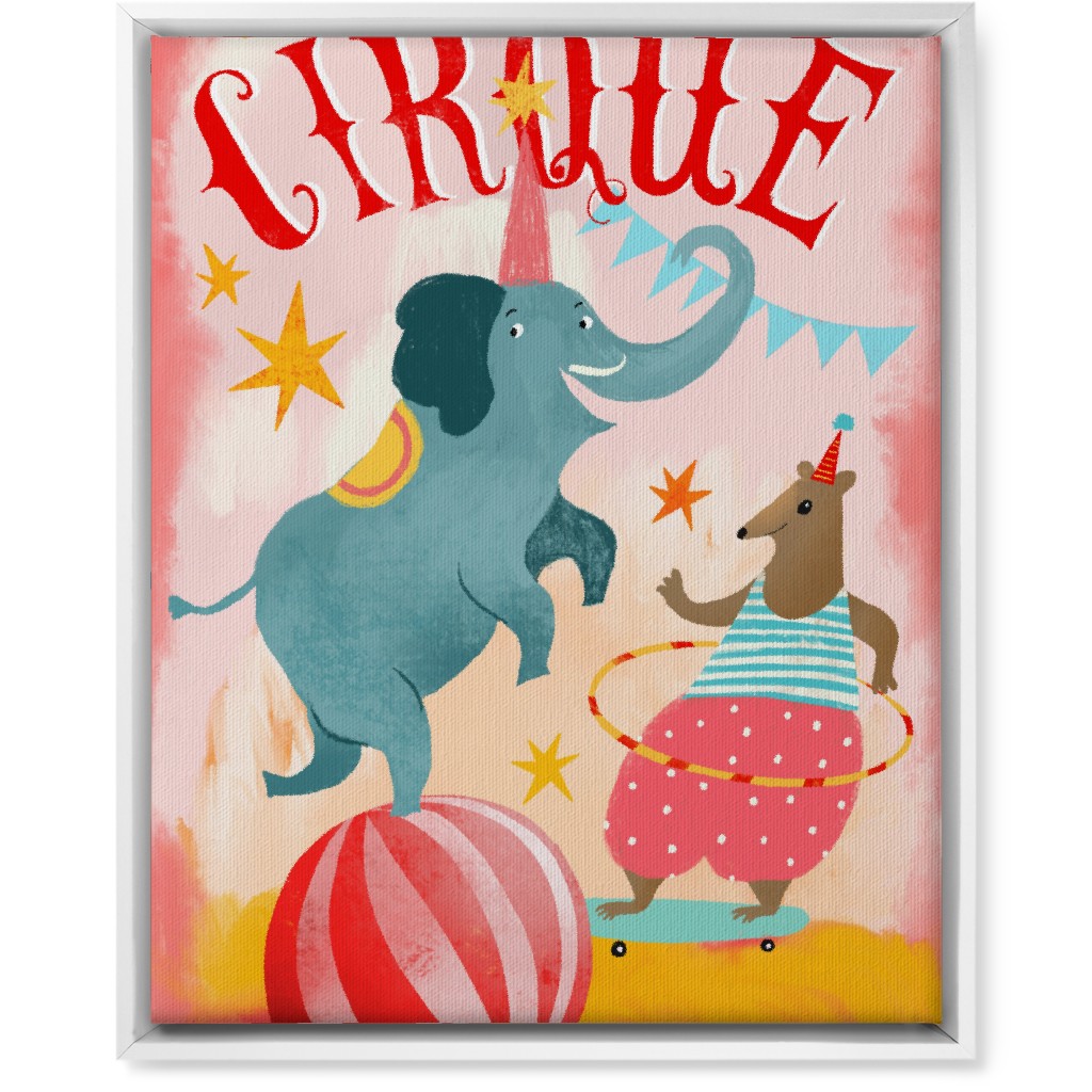 Pink And Blue Canvas Wall Art