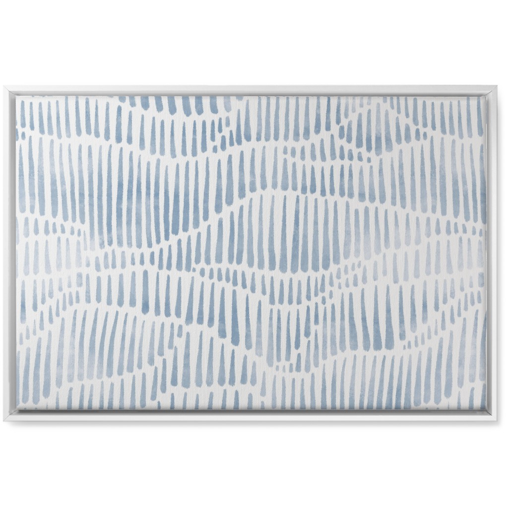Appalachia - Blue Wall Art, White, Single piece, Canvas, 20x30, Blue