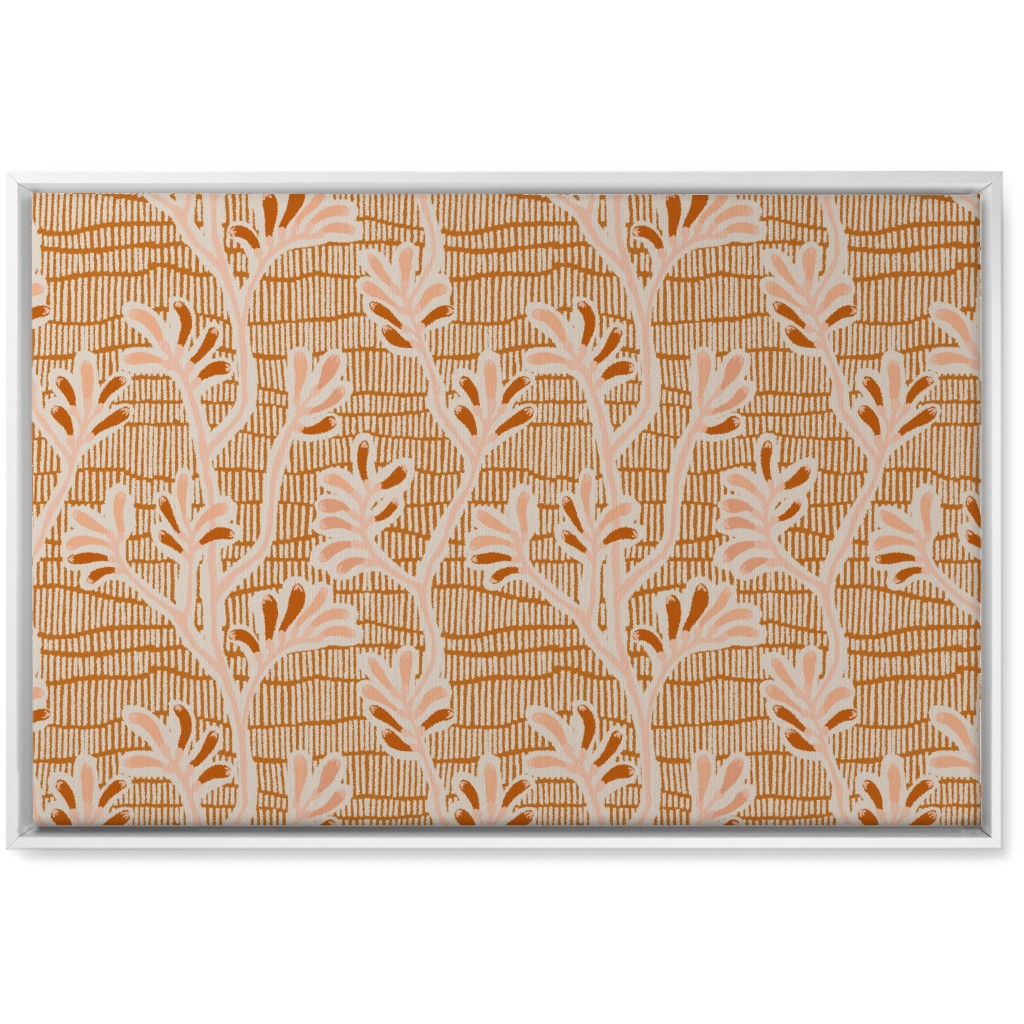 Kangaroo Paw - Floral Wall Art, White, Single piece, Canvas, 20x30, Pink, Bright Pink