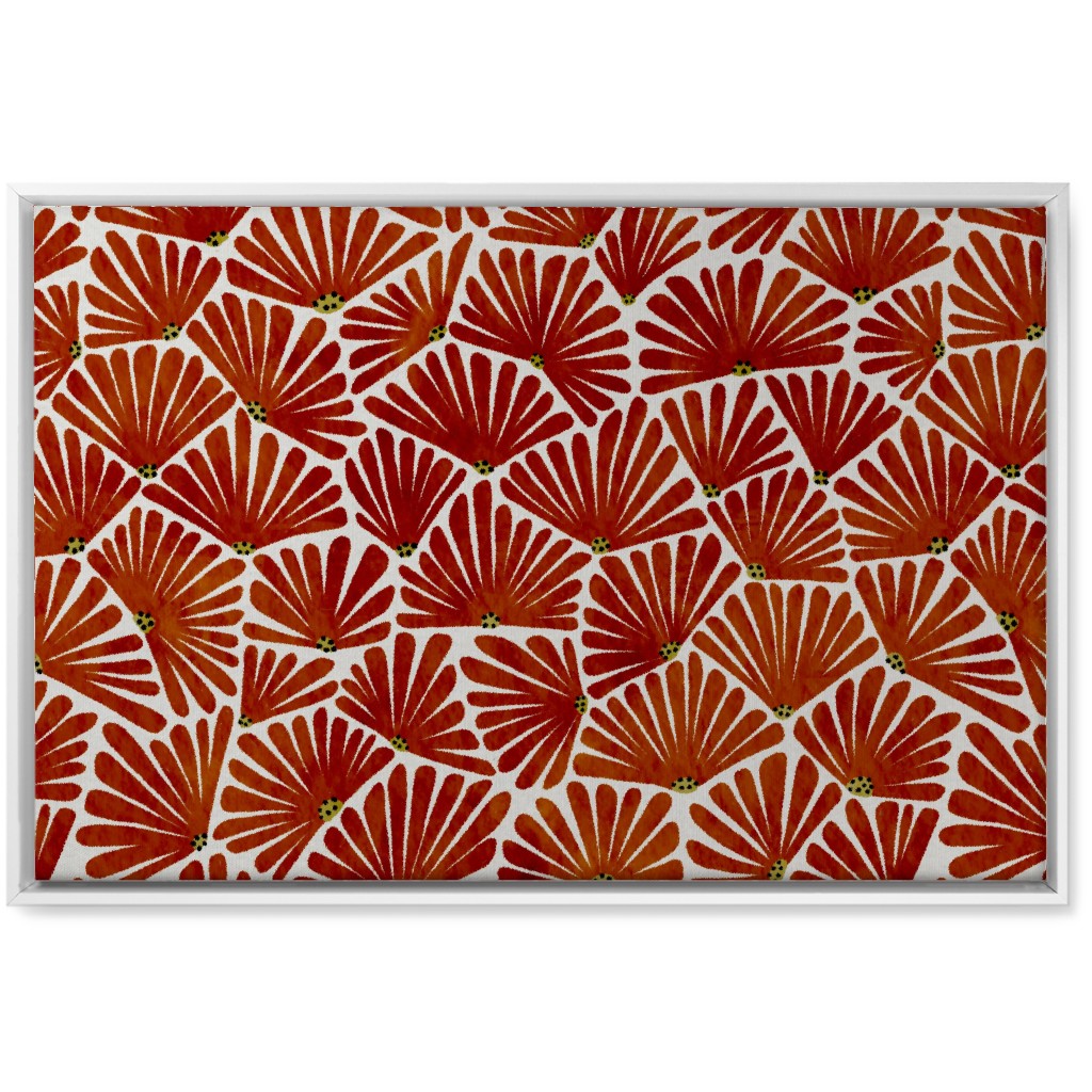 Solie Wall Art, White, Single piece, Canvas, 20x30, Red, Cinnamon