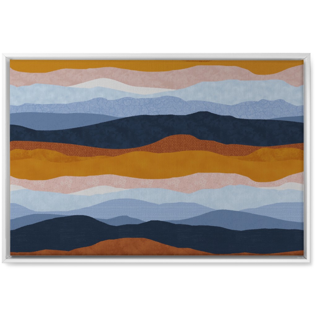 Desert Landscape Wall Art, White, Single piece, Canvas, 20x30, Multicolor