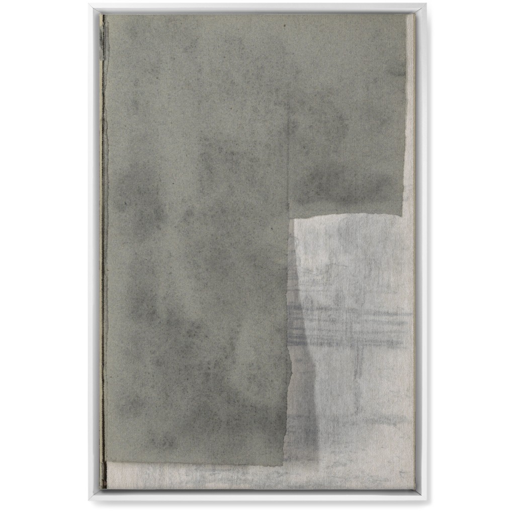 Right Graphite Diptych Wall Art, White, Single piece, Canvas, 20x30, Gray