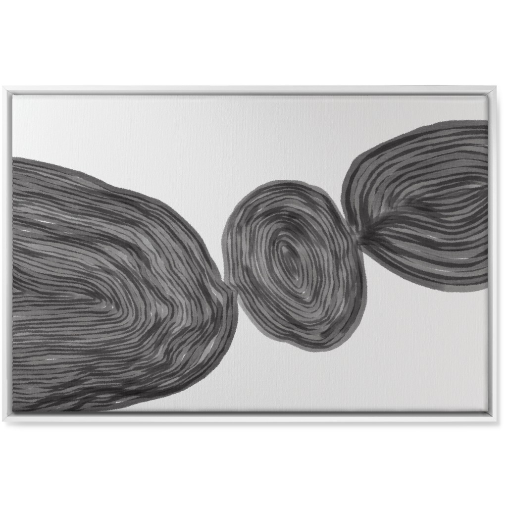 Stone - Neutral Wall Art, White, Single piece, Canvas, 24x36, White