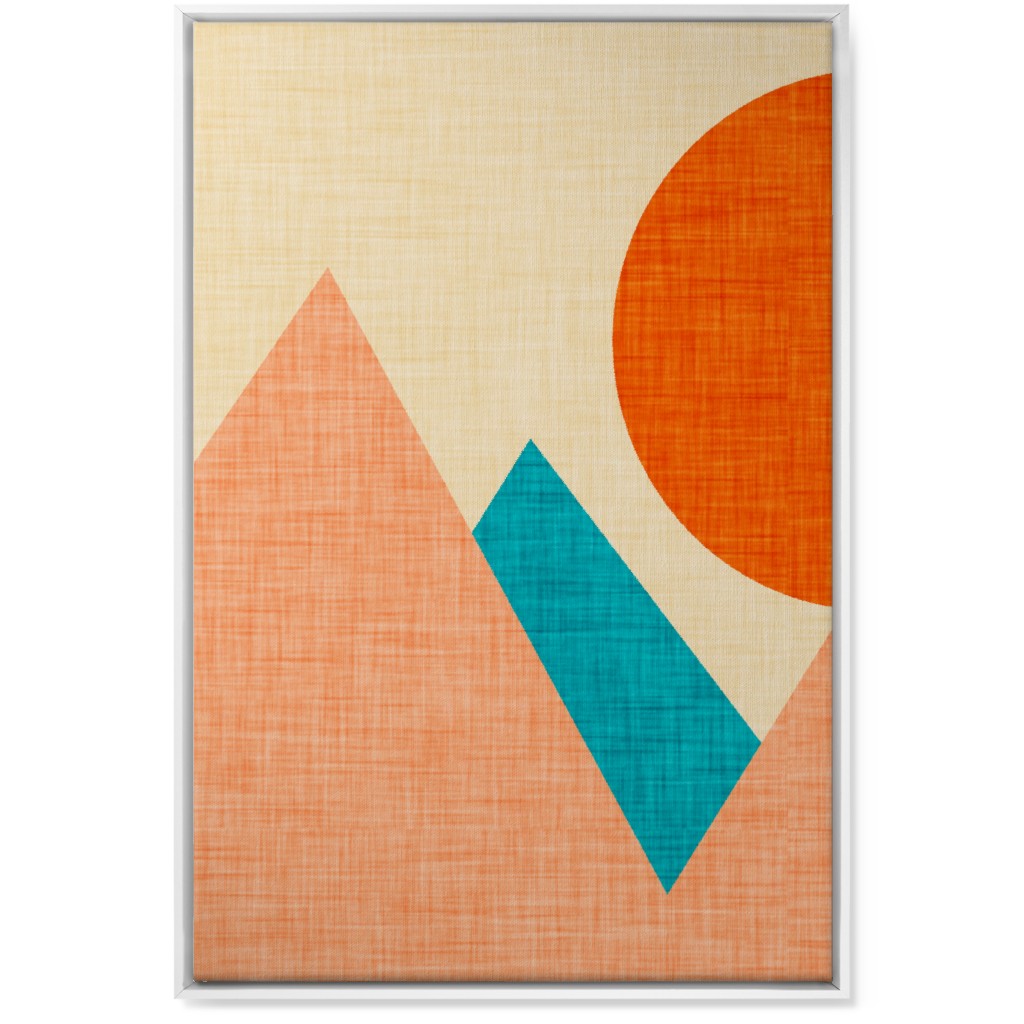 Mountain View - Multi Wall Art, White, Single piece, Canvas, 24x36, Multicolor