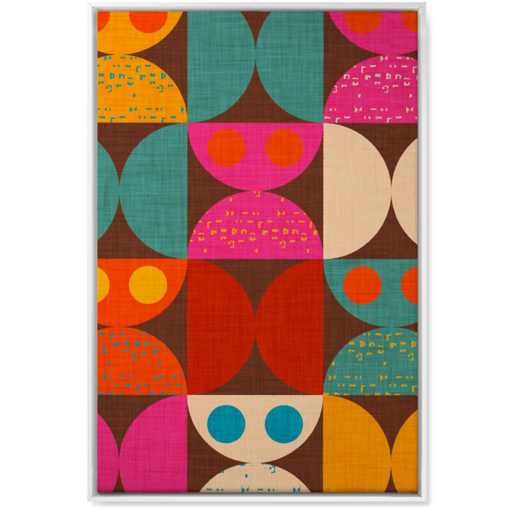 Mid Mod Owl - Multi Wall Art, White, Single piece, Canvas, 24x36, Multicolor