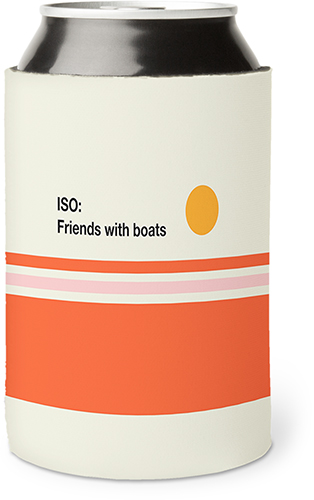Summertime Boats Can Cooler, Can Cooler, Multicolor