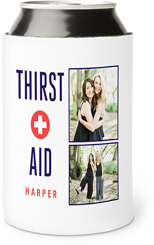Thirst Aid Can Cooler, Can Cooler, White